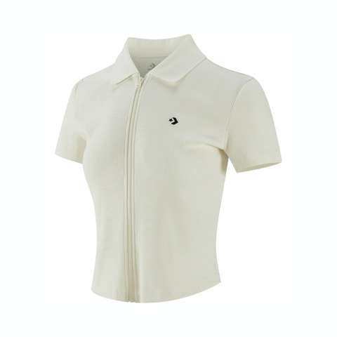 converse匡威2025女子女子-针织有领短T-白针织有领短TWCH669-W2Y