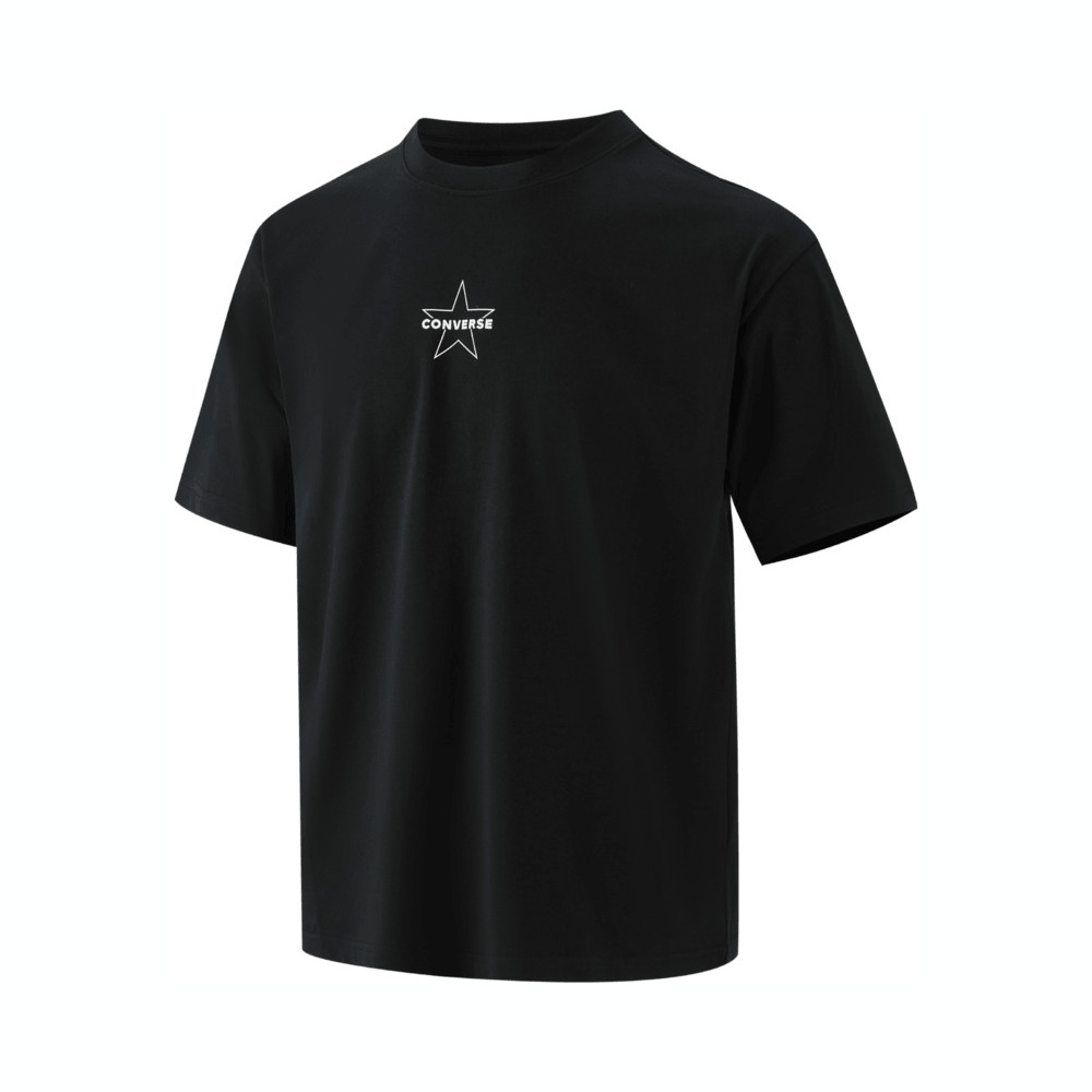 converse匡威2025男子男子-针织无领短T-黑针织无领短TMCH623-023