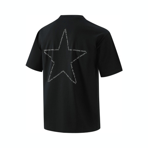 converse匡威2025男子男子-针织无领短T-黑针织无领短TMCH623-023