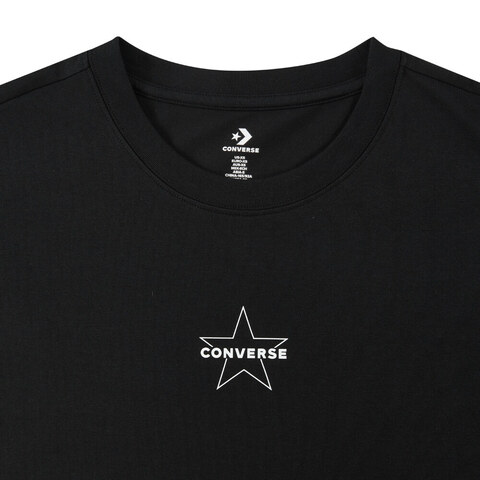 converse匡威2025男子男子-针织无领短T-黑针织无领短TMCH623-023