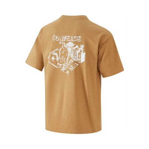 converse匡威2025男子男子-针织无领短T-棕针织无领短TMCH619-J7D