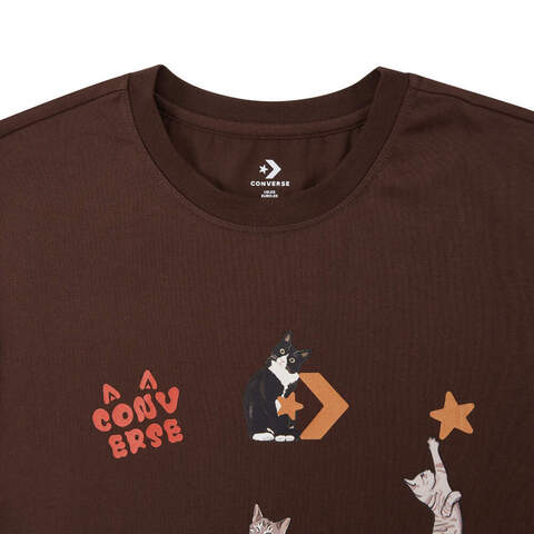 converse匡威2025女子女子-针织无领短T-红针织无领短TWCH662-J9T