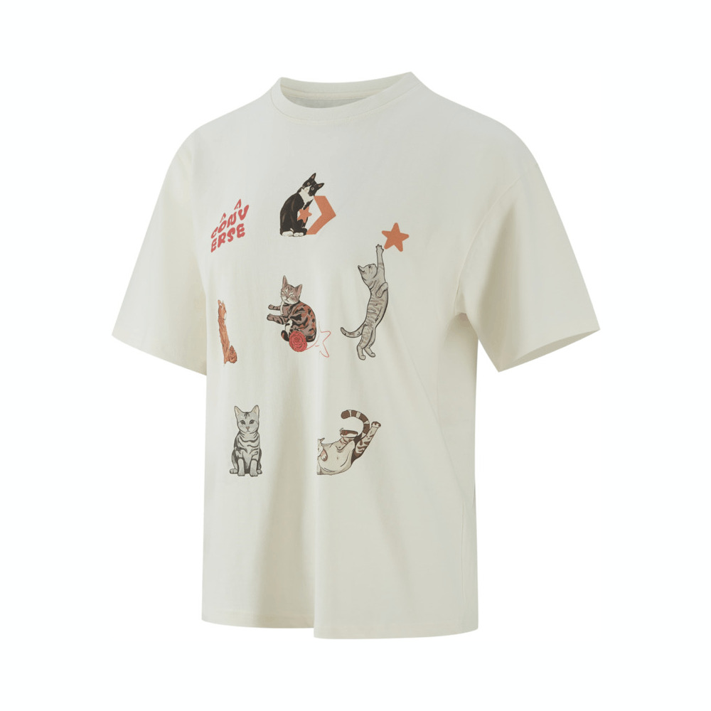 converse匡威2025女子女子-针织无领短T-白针织无领短TWCH662-W2Y