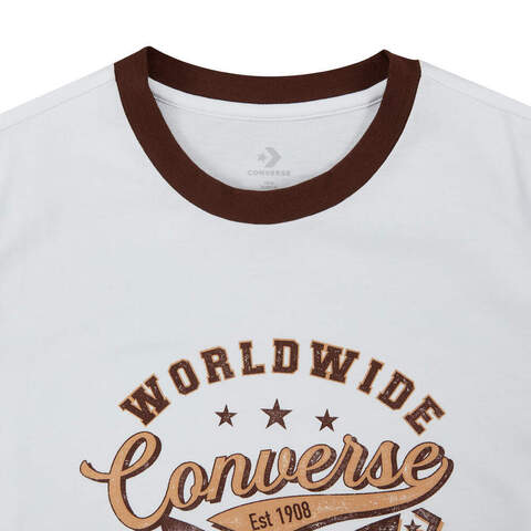 converse匡威2025女子女子-针织无领短T-白针织无领短TWCH710-001