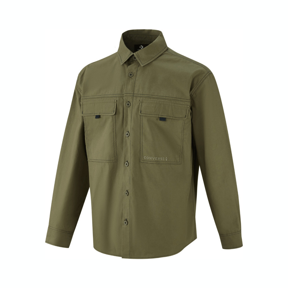converse匡威2025男子男子-梭织长袖衬衫-绿梭织长袖衬衫MCH629-EC6