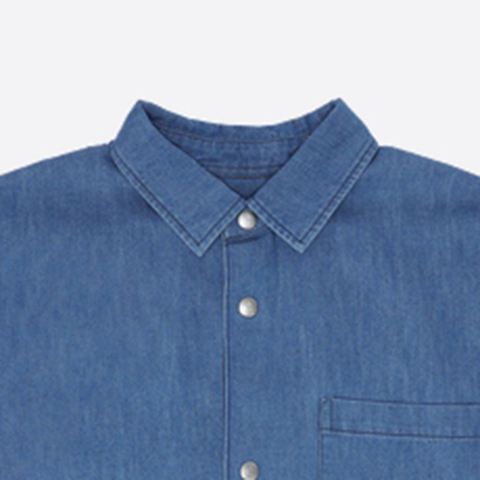 converse匡威2025男子男子-梭织有领短T-蓝梭织有领短TMCH628-UHA