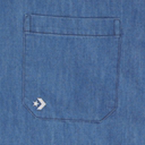 converse匡威2025男子男子-梭织有领短T-蓝梭织有领短TMCH628-UHA