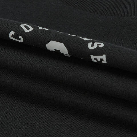 converse匡威2025女子女子-针织无领短T-黑针织无领短TWCH712-023