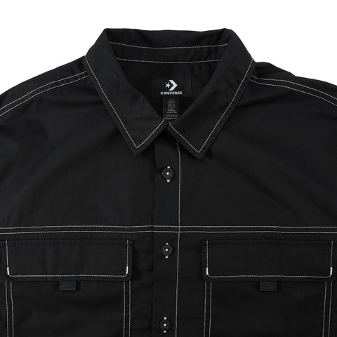 converse匡威2025男子男子-梭织长袖衬衫-黑梭织长袖衬衫MCH629-023