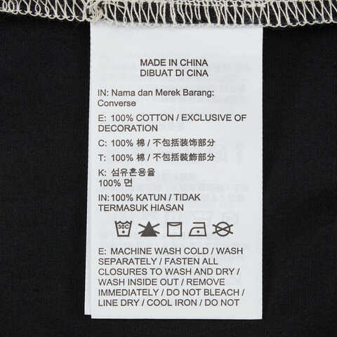 converse匡威2025男子男子-梭织长袖衬衫-黑梭织长袖衬衫MCH629-023