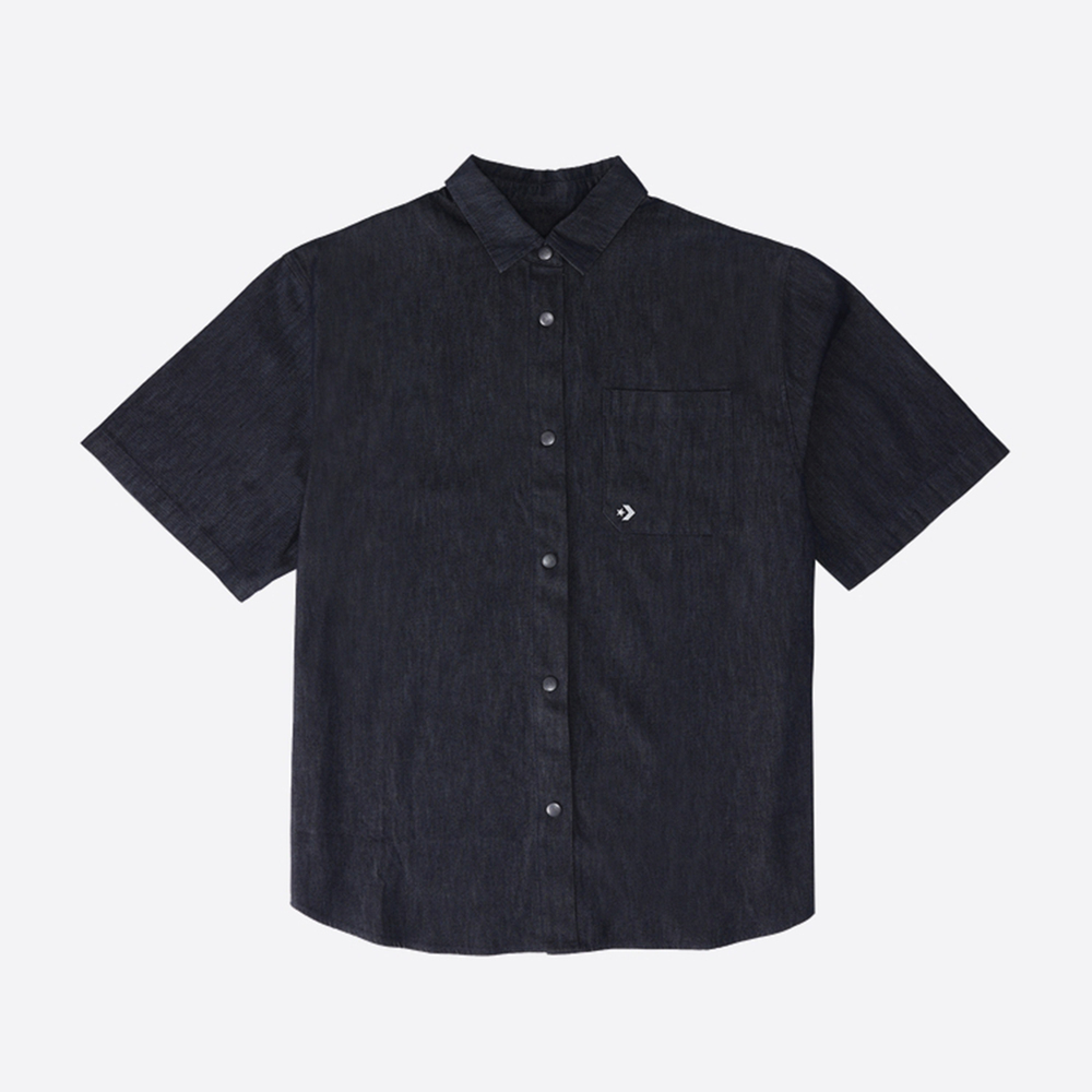 converse匡威2025男子男子-梭织有领短T-蓝梭织有领短TMCH628-UHD