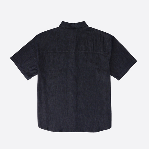 converse匡威2025男子男子-梭织有领短T-蓝梭织有领短TMCH628-UHD