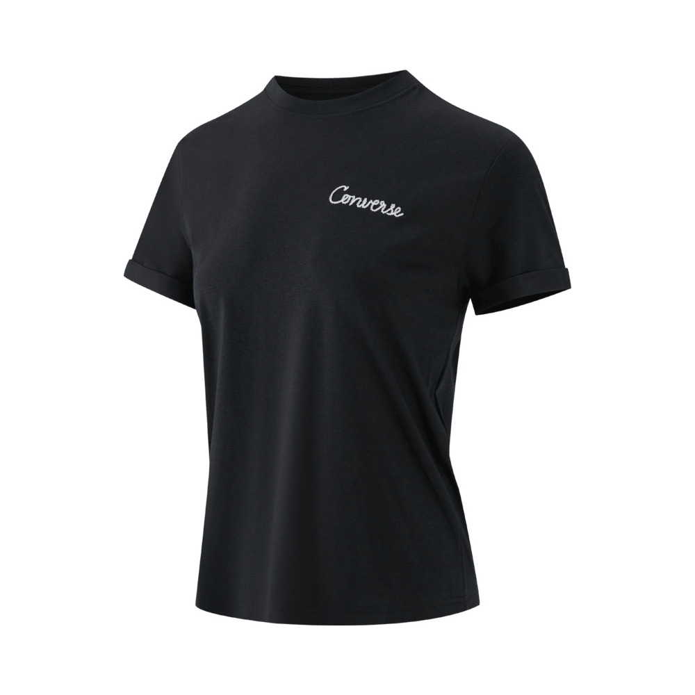 converse匡威2025女子女子-针织无领短T-蓝针织无领短TWCH664-GHM