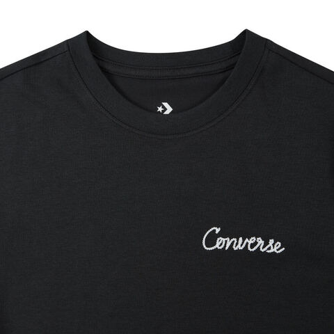 converse匡威2025女子女子-针织无领短T-蓝针织无领短TWCH664-GHM