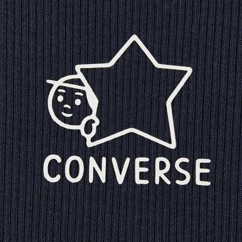 converse匡威2025女子女子-针织无领短T-蓝针织无领短TWCH893-695