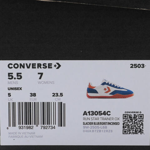 converse匡威2025女子女子-低帮系带-蓝Chuck Taylor SEASONALA13054C