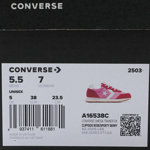 converse匡威2025男子男子-低帮系带-粉Chuck Taylor SEASONALA16538C