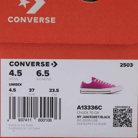 converse匡威2025中性中性-低帮系带-紫Chuck Taylor 70S SEASONALA13336C