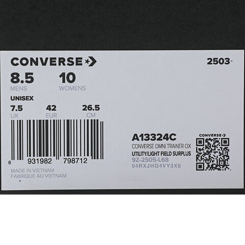 converse匡威2025男子男子-低帮系带-绿Chuck Taylor SEASONALA13324C