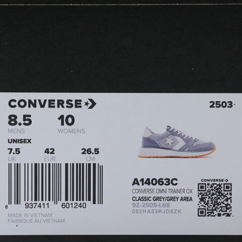 converse匡威2025男子男子-低帮系带-灰Chuck Taylor SEASONALA14063C