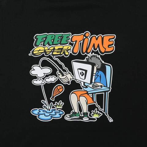 converse匡威2025男子男子-短袖T恤-黑针织无领短TMCJ643-023