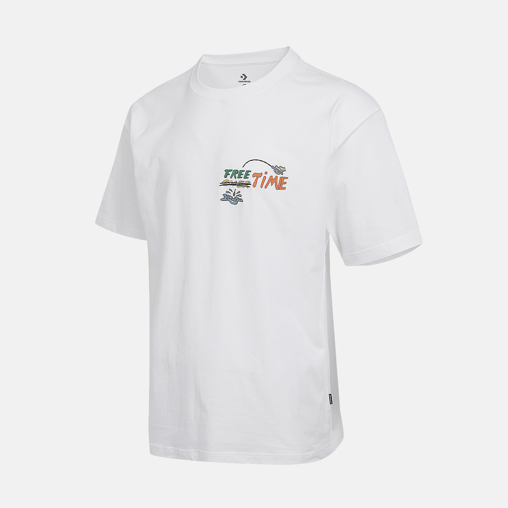 converse匡威2025男子男子-短袖T恤-白针织无领短TMCJ643-001