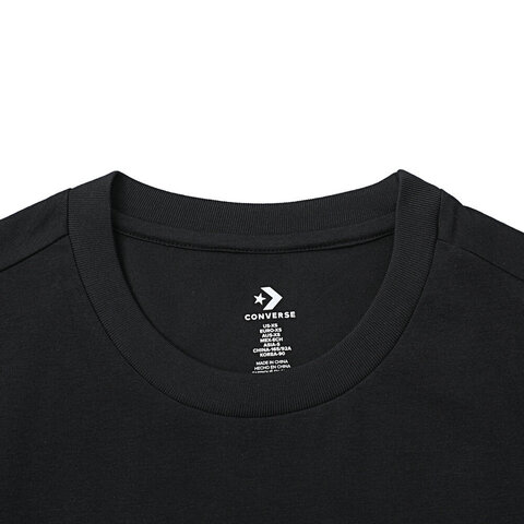 converse匡威2025男子男子-针织无领短T-黑针织无领短TMCH690-023