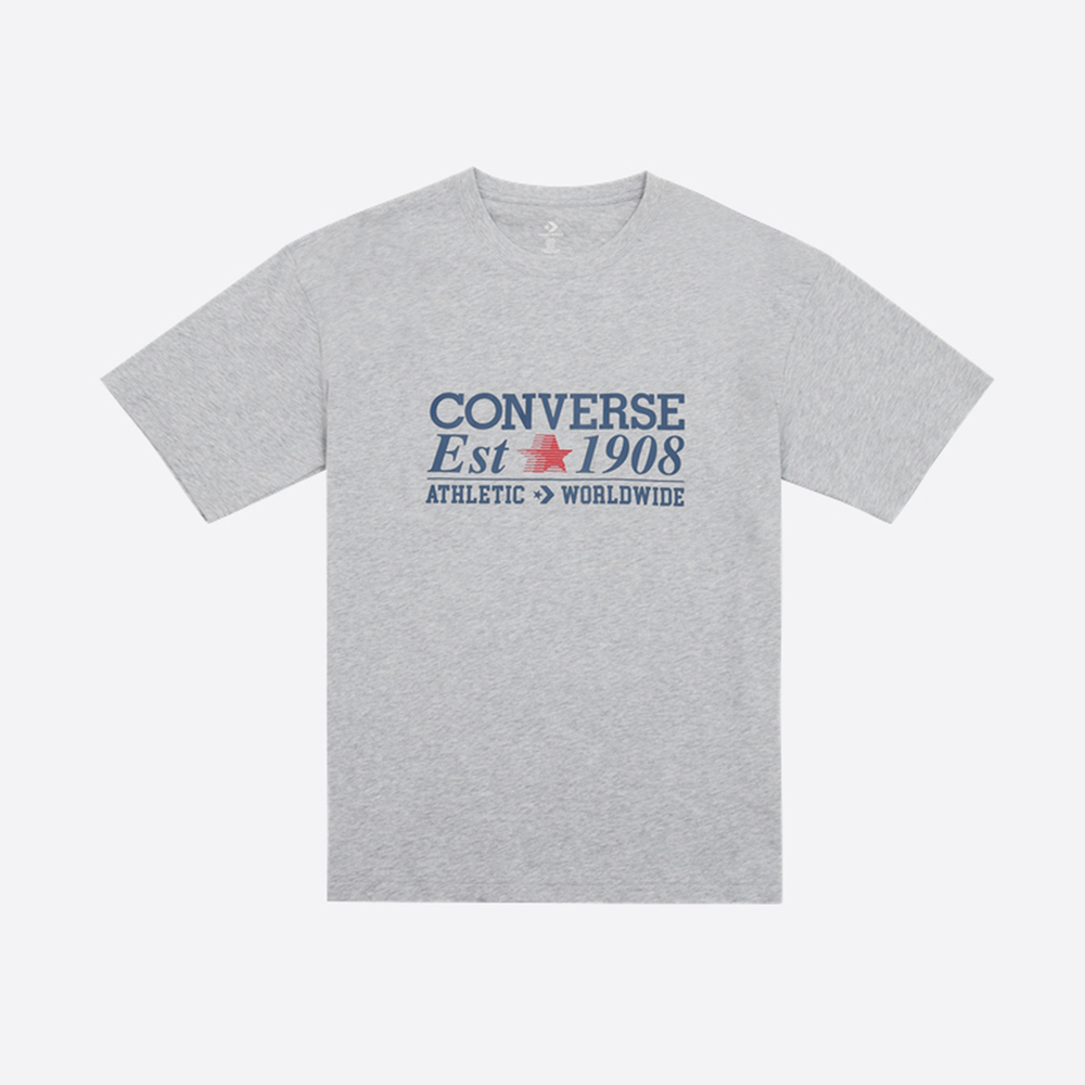 converse匡威2025男子男子-针织无领短T-灰针织无领短TMCH687-GHG