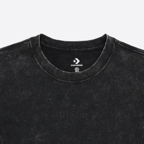 converse匡威2025女子女子-针织无领短T-黑针织无领短TWCH665-023