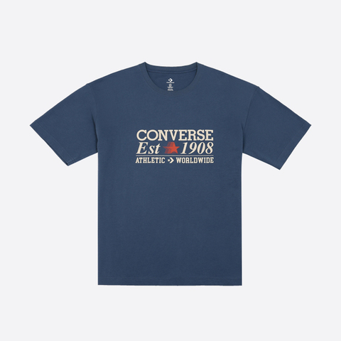 converse匡威2025男子男子-针织无领短T-蓝针织无领短TMCH687-UFL