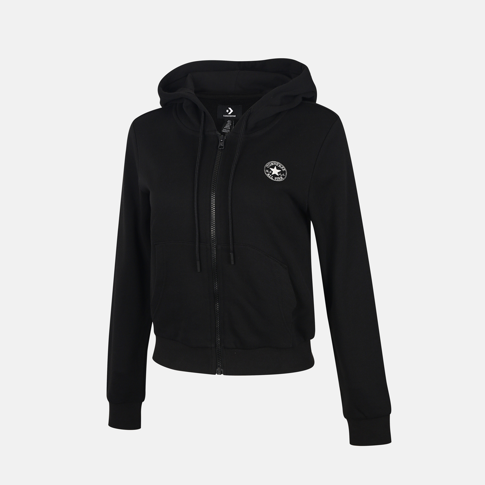 converse匡威2025女子女子-针织无帽外套-黑针织无帽外套WCH721-023