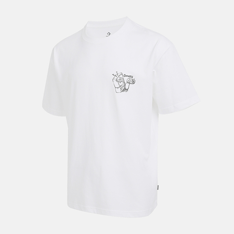 converse匡威2025男子男子-短袖T恤-白针织无领短TMCJ646-001