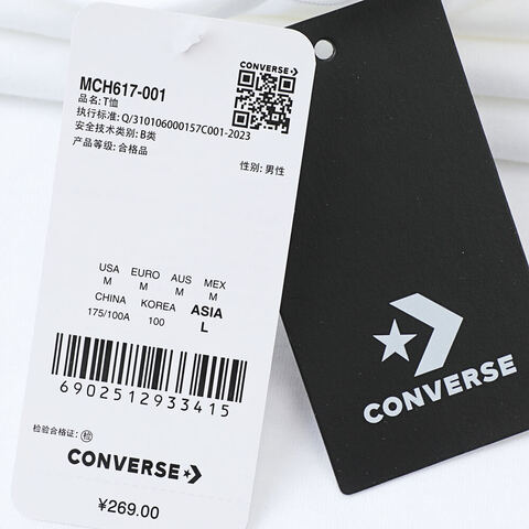 converse匡威2025男子男子-针织无领短T-白针织无领短TMCH617-001