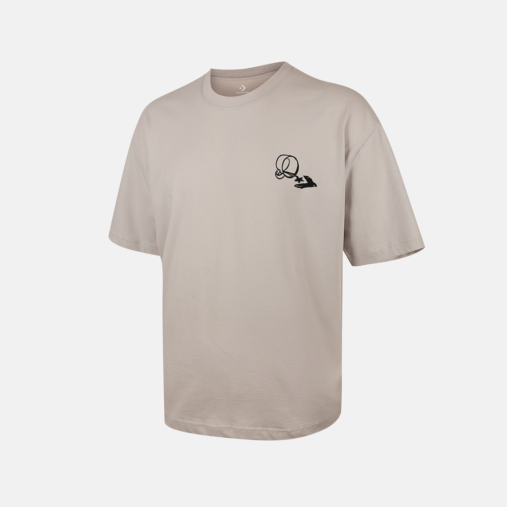 converse匡威2025男子男子-针织无领短T-灰针织无领短TMCJ641-GFL