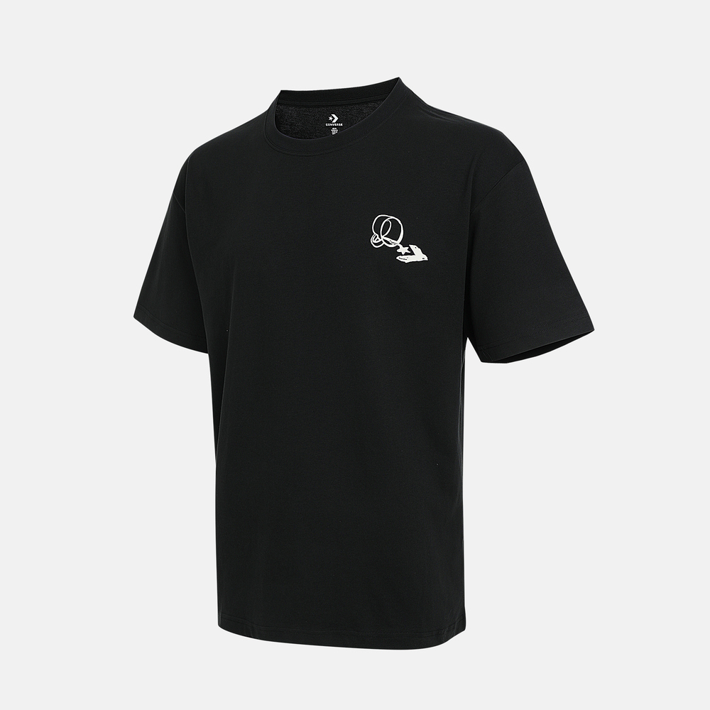 converse匡威2025男子男子-针织无领短T-黑针织无领短TMCJ641-023