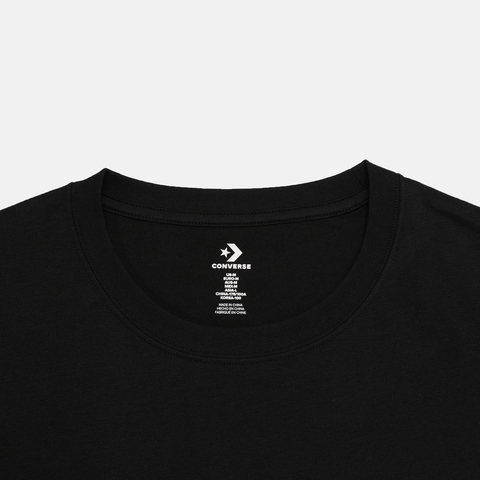 converse匡威2025男子男子-针织无领短T-黑针织无领短TMCJ641-023