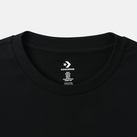 converse匡威2025男子男子-针织无领短T-黑针织无领短TMCH617-023