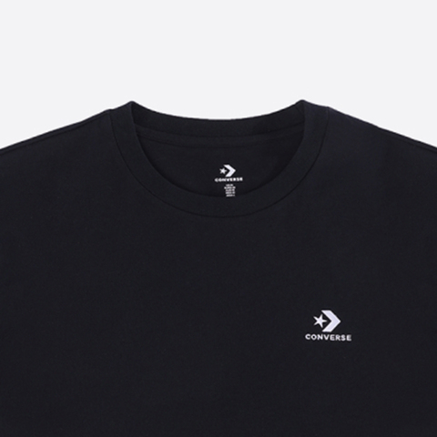 converse匡威2025中性中性-针织无领短T-黑针织无领短TMCH688-023