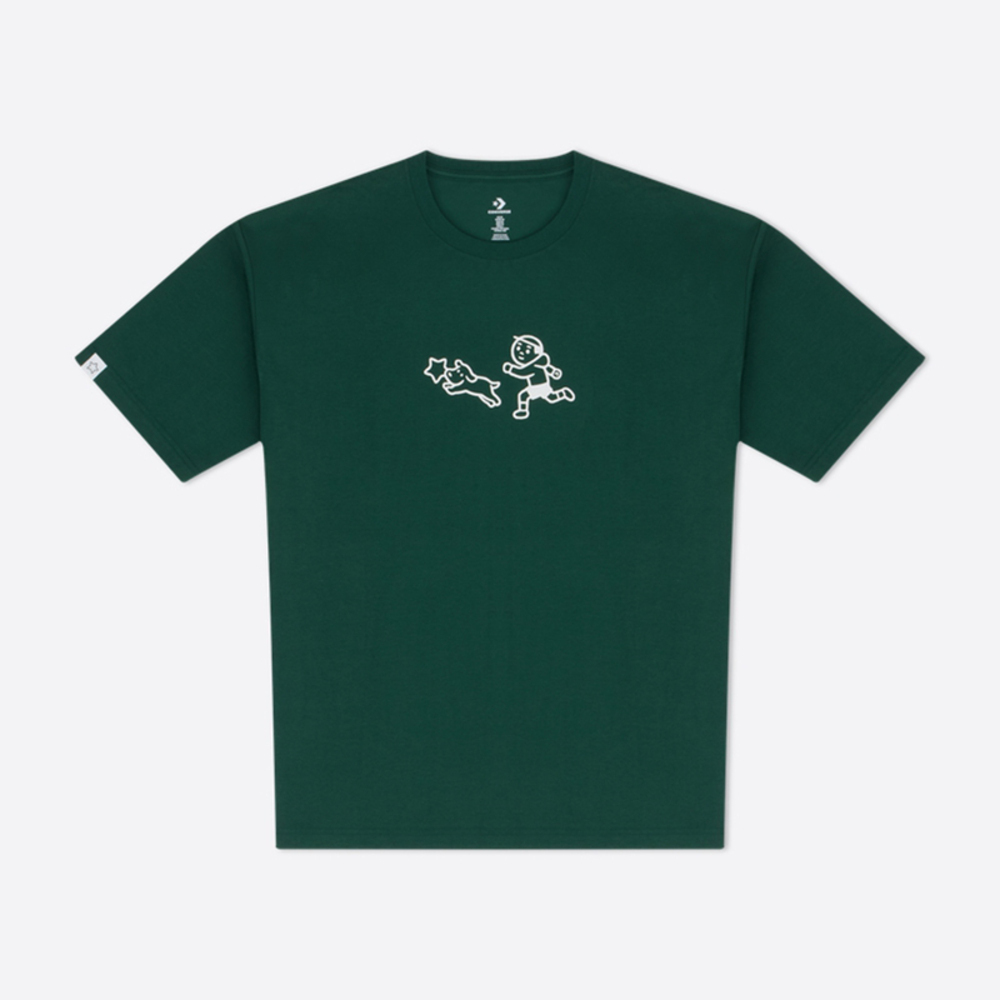 converse匡威2025中性中性-针织无领短T-绿针织无领短TUCH886-EIE