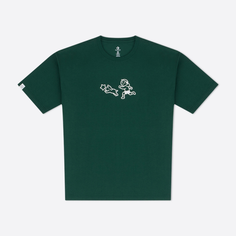 converse匡威2025中性中性-针织无领短T-绿针织无领短TUCH886-EIE