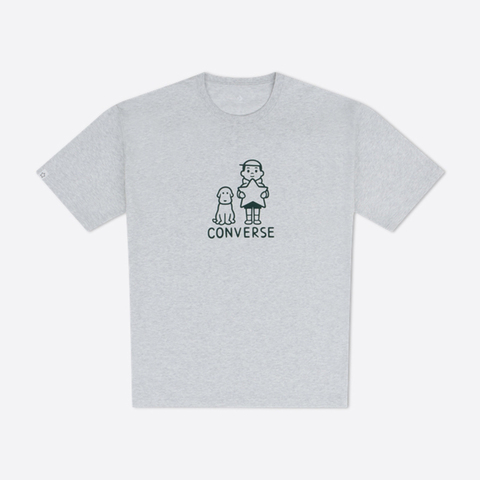 converse匡威2025中性中性-针织无领短T-灰针织无领短TUCH886-GGN