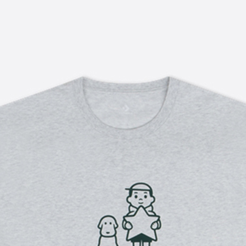 converse匡威2025中性中性-针织无领短T-灰针织无领短TUCH886-GGN