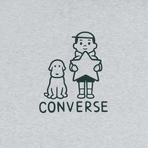 converse匡威2025中性中性-针织无领短T-灰针织无领短TUCH886-GGN