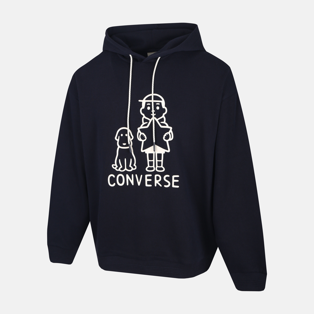 converse匡威2025中性中性-针织连帽卫衣-蓝针织连帽卫衣UCJ655-695