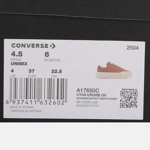 converse匡威2025中性中性-低帮系带-棕Chuck Taylor SEASONALA17650C