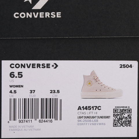 converse匡威2025女子女子-高帮系带-棕Chuck Taylor SEASONALA14517C