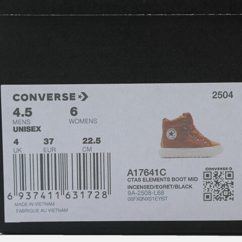 converse匡威2025中性中性-中帮系带-棕Chuck Taylor SEASONALA17641C