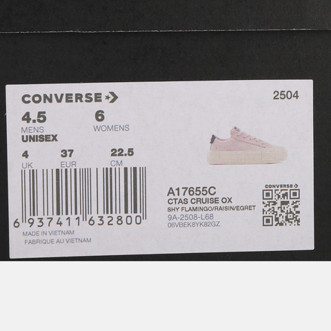 converse匡威2025中性中性-低帮系带-粉Chuck Taylor SEASONALA17655C