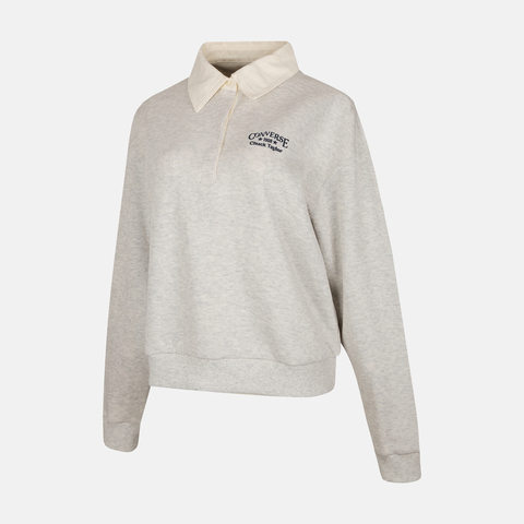 converse匡威2025女子女子-针织有领长T-灰针织有领长TWCJ099-GGN