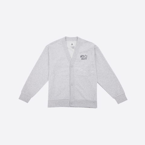 converse匡威2025男子男子-针织无帽外套-灰针织无帽外套UCJ101-GGN